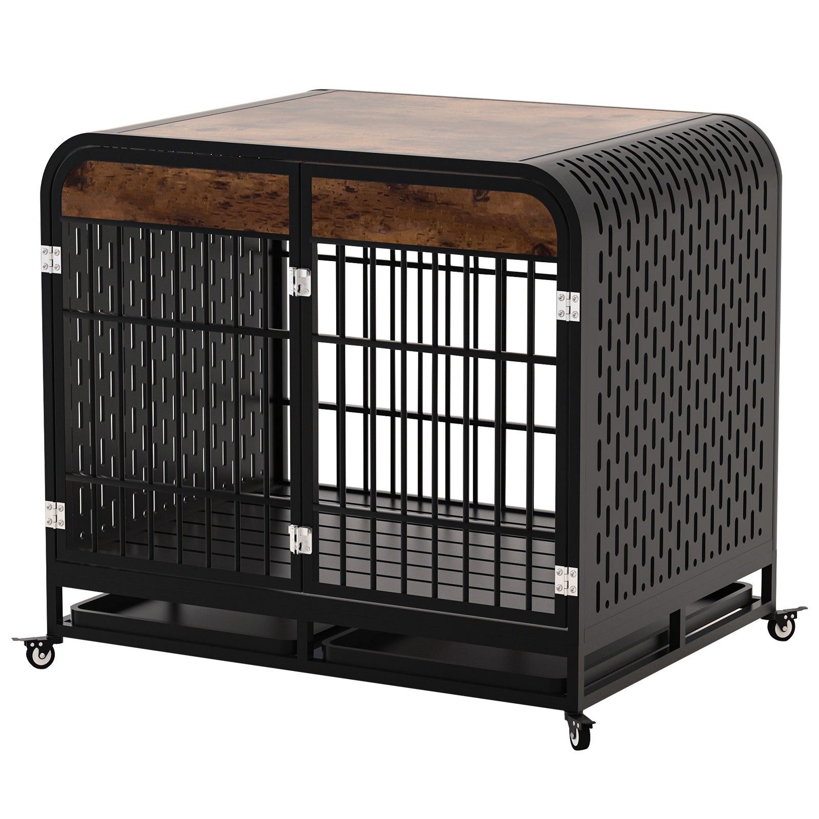 Heavy Duty Dog Crate Furniture Wooden Table 42inch Brown - Outdoor Chilling