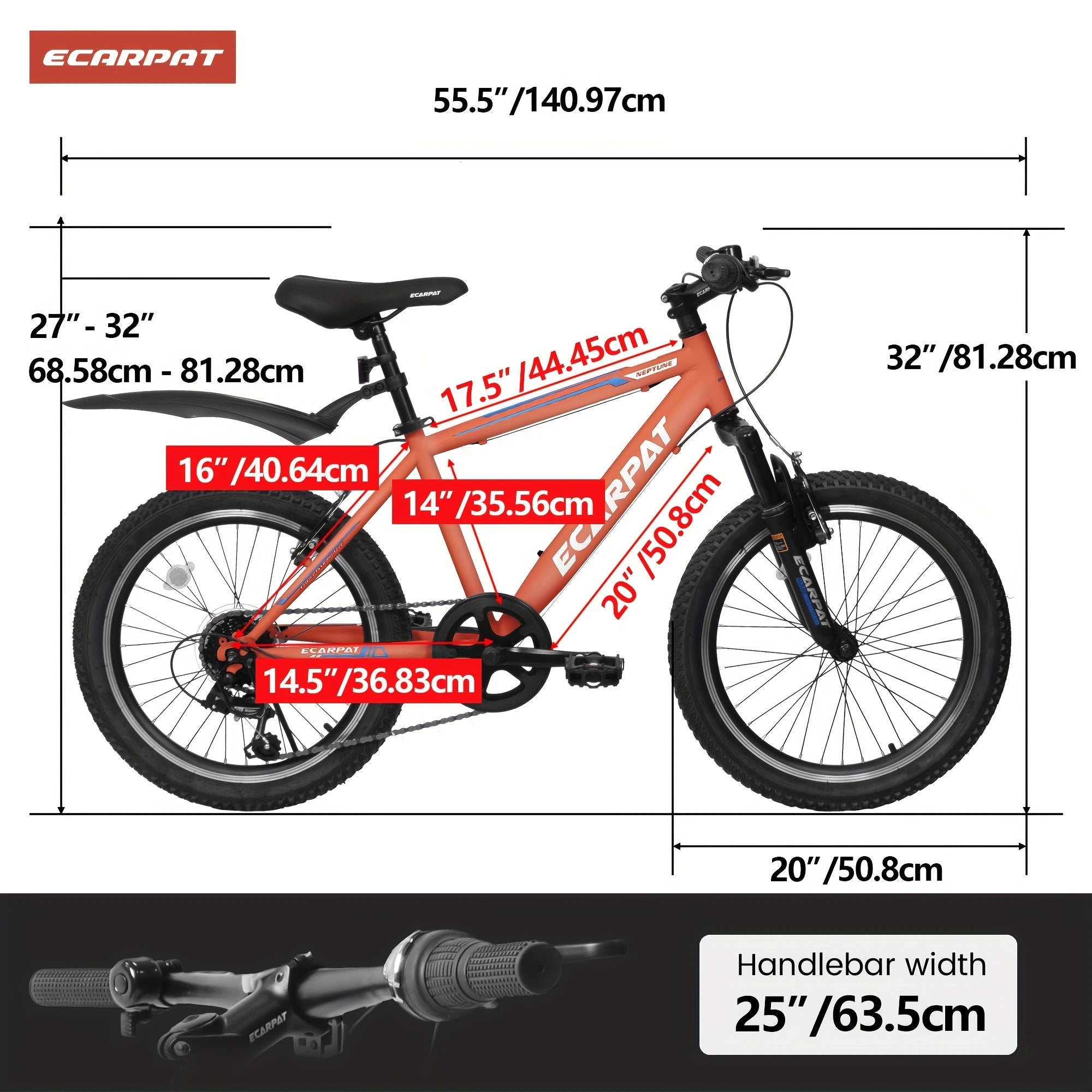 A20215 Kids Bicycle 20 Inch Kids Montain Bike Gear 7 Speed Bike For Boys And Girls - Outdoor Chilling