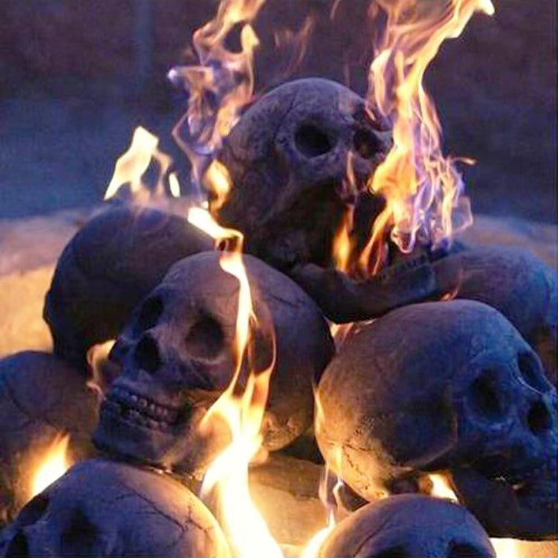 Skull Halloween Barbecue Fire Ornament Design Decoration - Outdoor Chilling