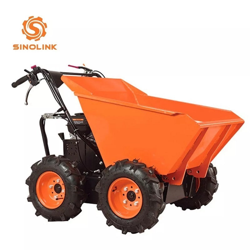 1100LBS Capacity Mini Wheel Dumper 6.5HP Wheelbarrow Cart - Outdoor Chilling