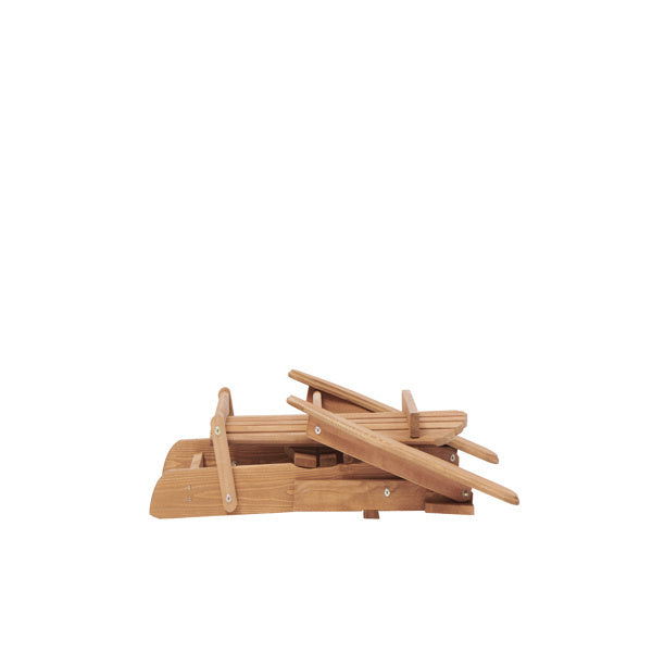 Wooden Outdoor Folding Beach Chair Two-piece Set - Outdoor Chilling
