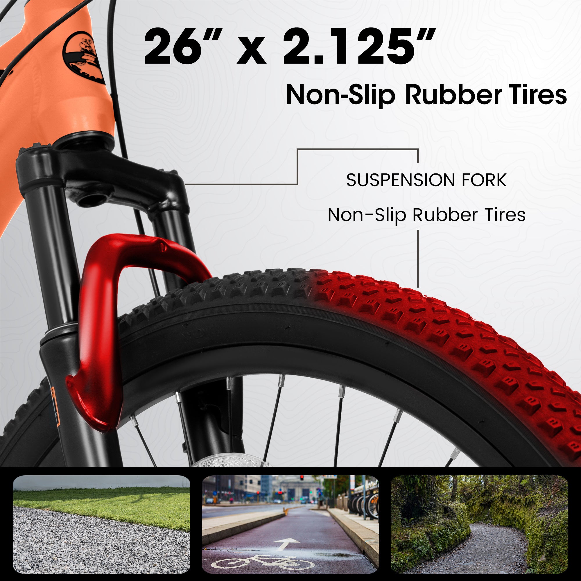 A26322 26-inch Mountain Bike Aluminum Frame Shock Absorbing Front Fork Bike 21-speed Disc Brake Mountain Bike - Outdoor Chilling