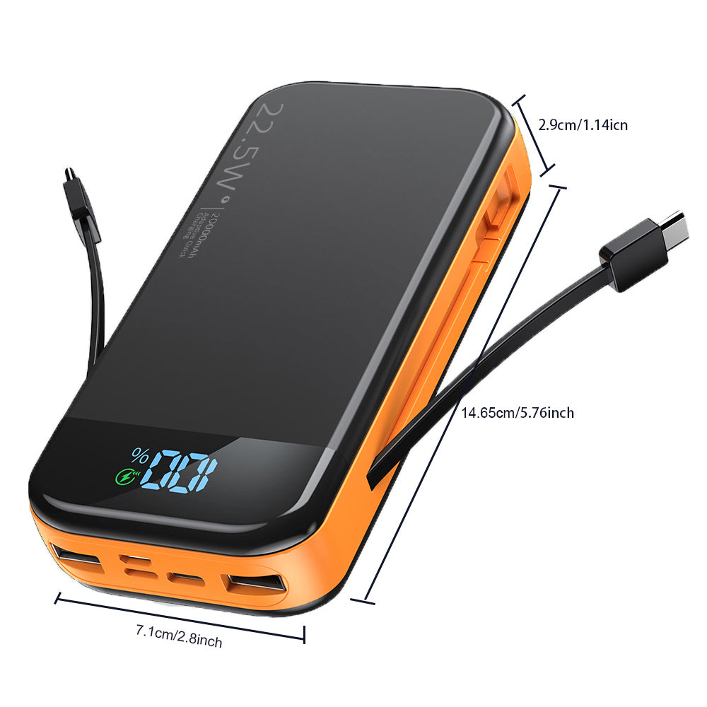 Comes With A 2-wire Digital Display Super Fast Charging Power Bank - Outdoor Chilling