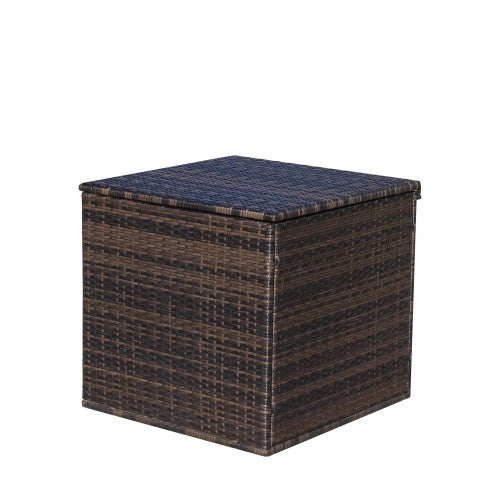 Wicker Patio Furniture Storage Box - Outdoor Chilling