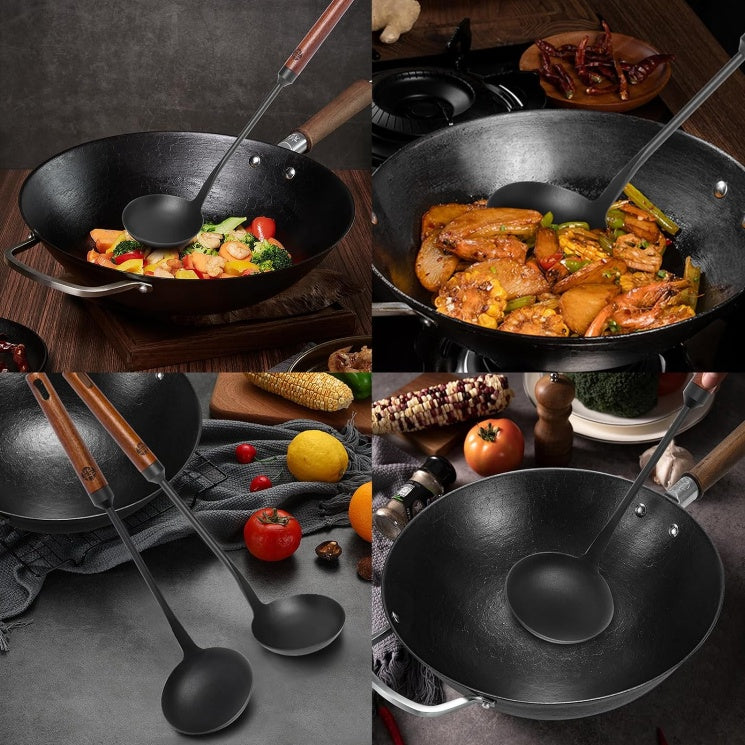 WANGYUANJI Lron Spoon Soup Spoon Tool Premium Lron Spoon - Durable And Versatile Cookware - Outdoor Chilling