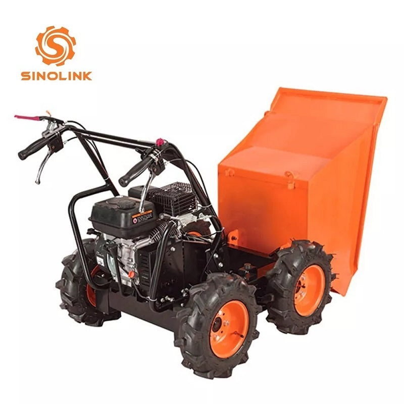 1100LBS Capacity Mini Wheel Dumper 6.5HP Wheelbarrow Cart - Outdoor Chilling