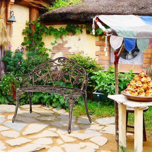 Cast Aluminum Outdoor Courtyard Decoration Park Leisure Rose Chair - Outdoor Chilling