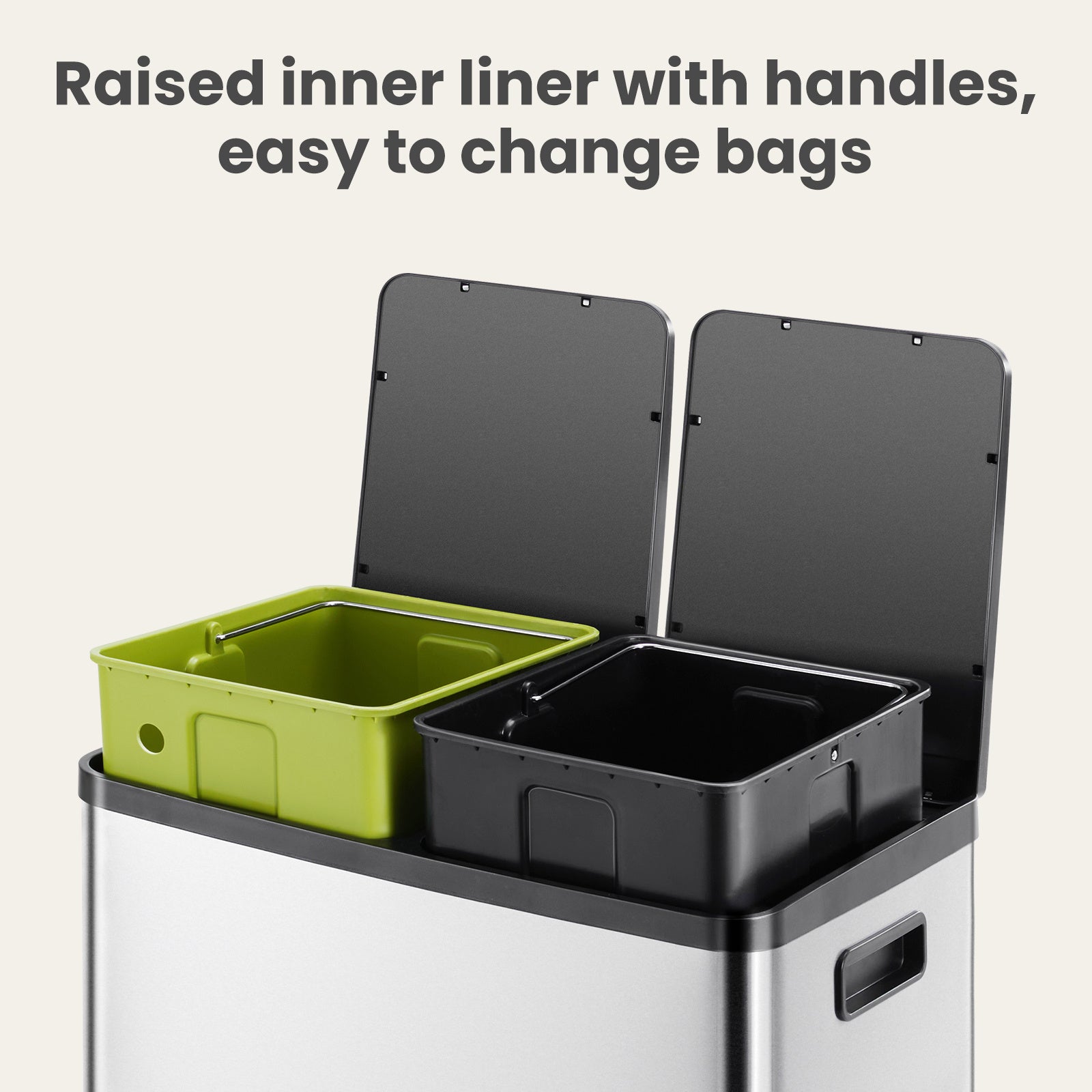 60 Liter Stainless Steel Trash Can - Outdoor Chilling