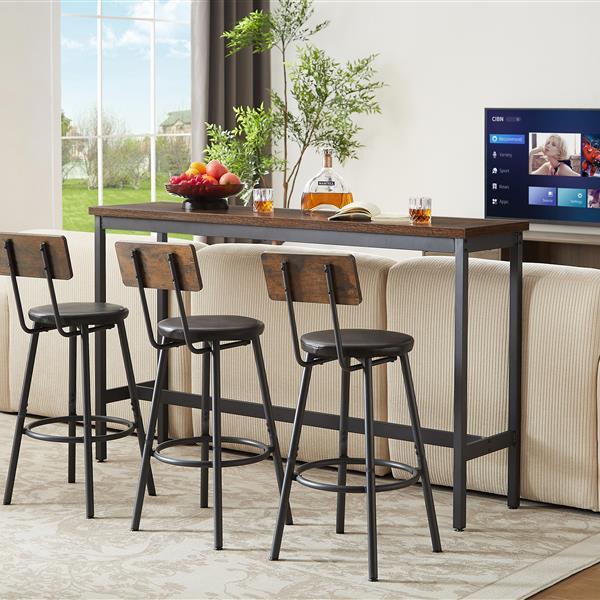 Industrial-style Bar, Table And Chairs - Outdoor Chilling