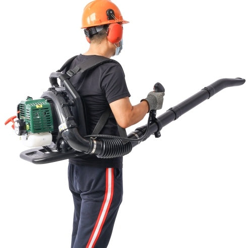 OSAKAPRO 52CC 2-Cycle Gas Backpack Leaf Blower With Extension Tube, green - Outdoor Chilling