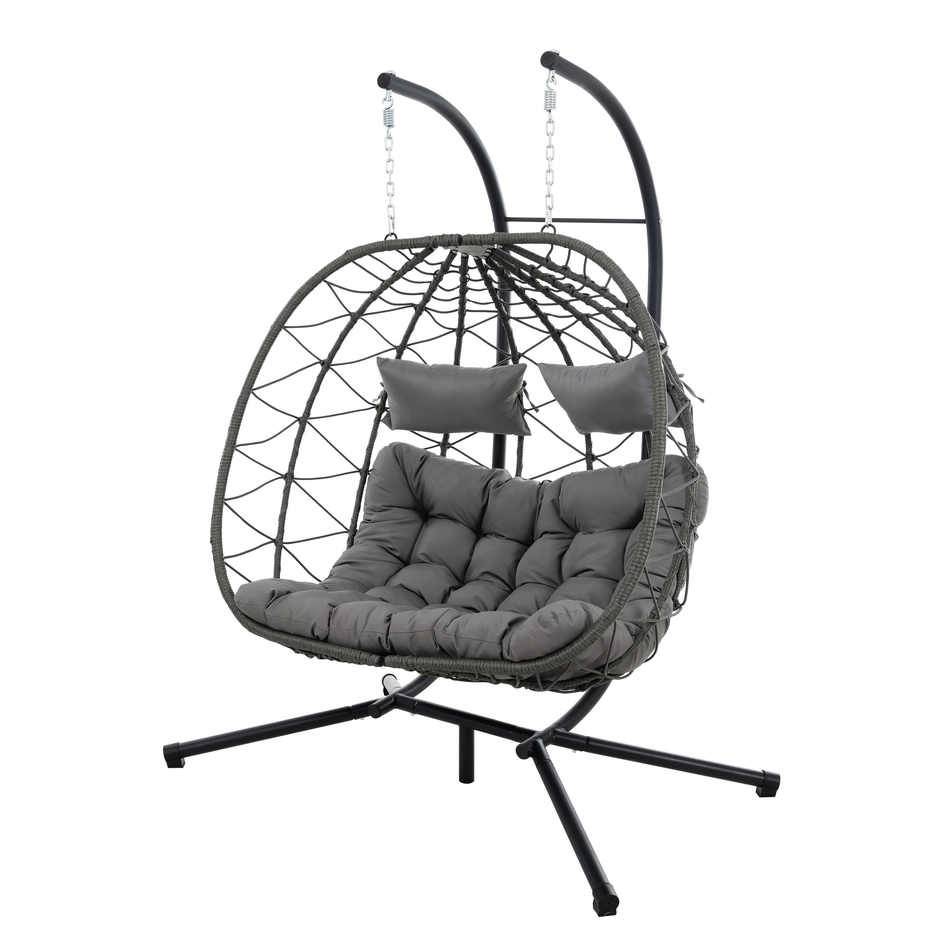 Two Person Hanging Egg Chair - Outdoor Chilling