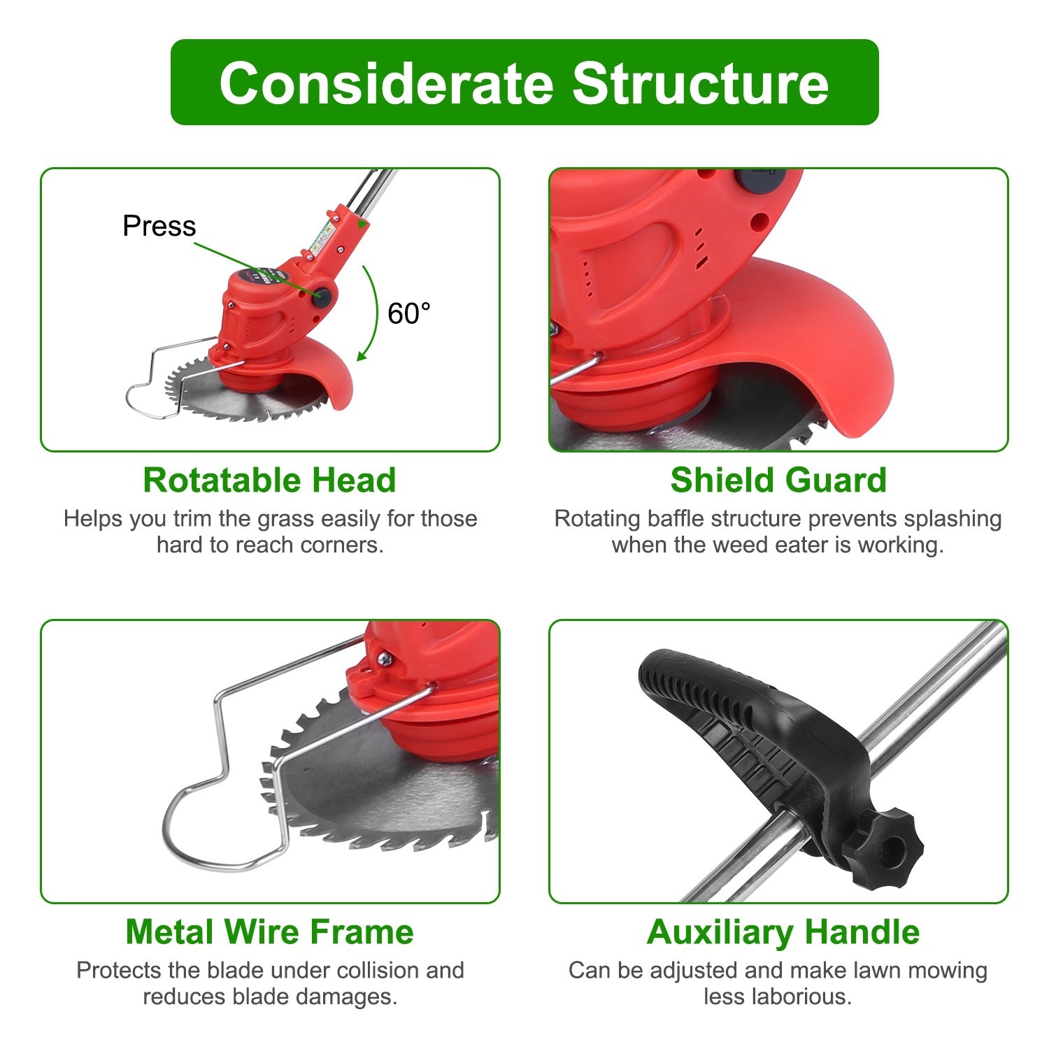 Adjustable Telescopic Weed Trimmer - Outdoor Chilling