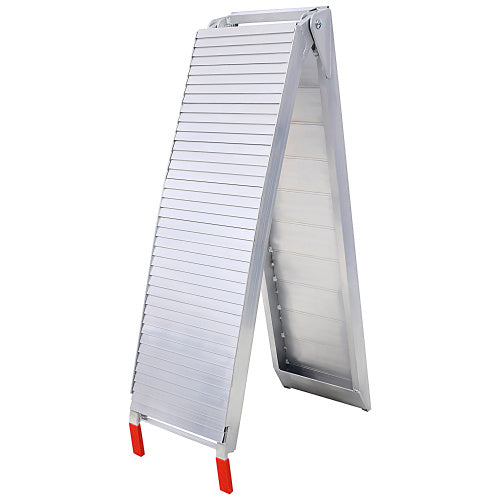 Truck Ramps, 80x12Portable Loading Ramps For Pickup Trucks 1500 LBS Capacity Aluminum Folding Ramps With Handle Buckle For ATVs, Snowblower, Lawn Mowers, UTVs, Bike, 2PCS, SILVER