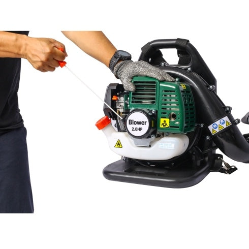 OSAKAPRO 52CC 2-Cycle Gas Backpack Leaf Blower With Extension Tube, green - Outdoor Chilling