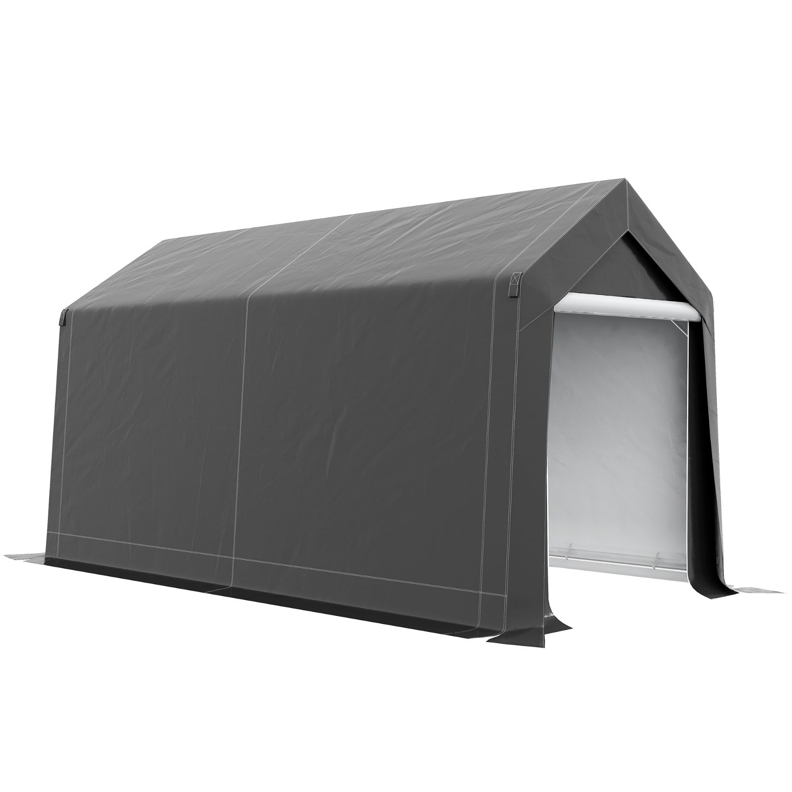 Outsunny 7' X 12' Garden Storage Tent, Heavy Duty Outdoor Shed, Waterproof Portable Shed Storage She - Outdoor Chilling