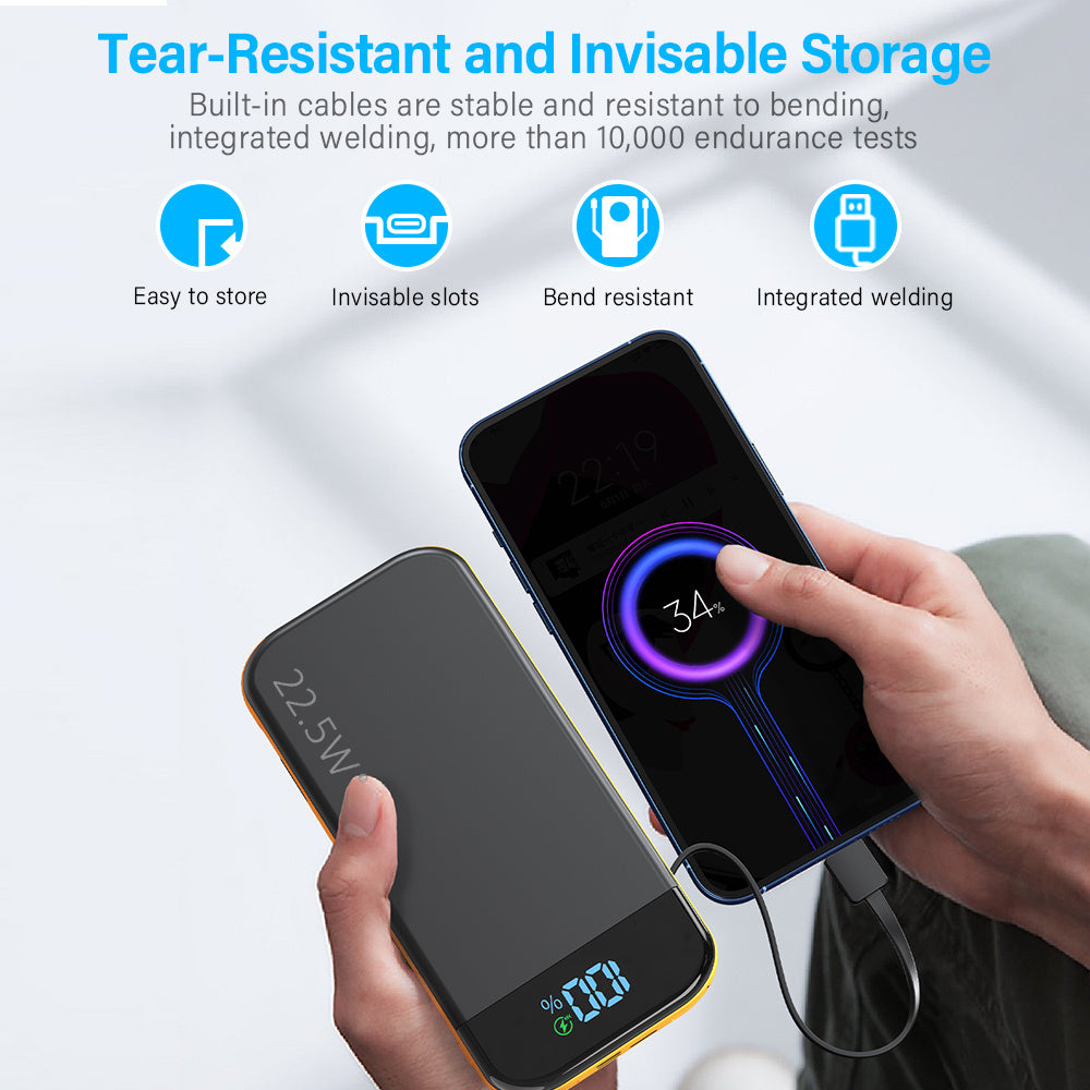 Comes With A 2-wire Digital Display Super Fast Charging Power Bank - Outdoor Chilling