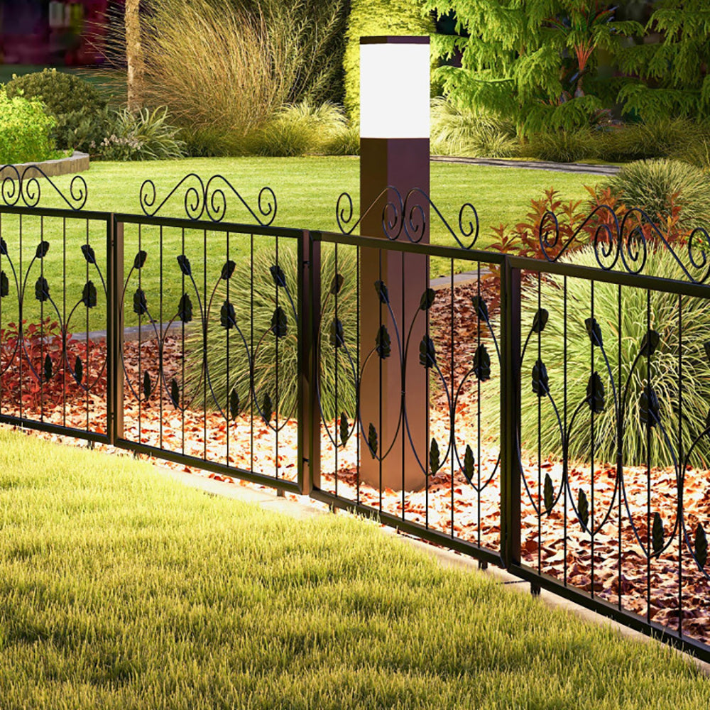 Decorative Garden Fence With 8 Panels Animal Barrier - Outdoor Chilling