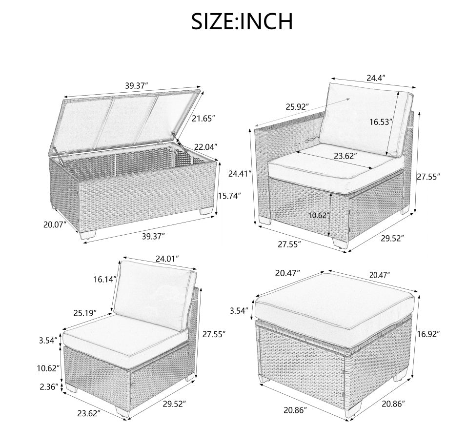 10 Piece Patio Furniture Set - Outdoor Chilling