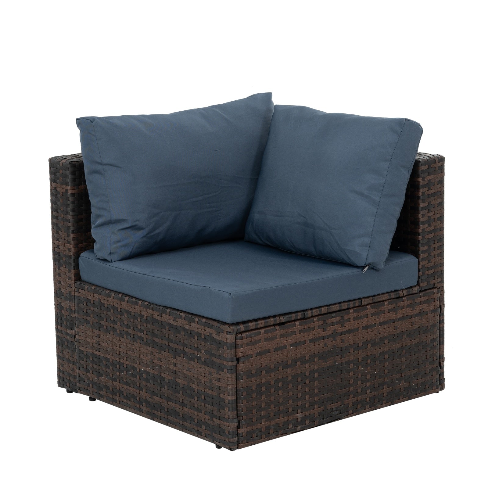 Patio Furniture, Outdoor Furniture, Seasonal PE Wicker Furniture, 5 Set Wicker Furniture With Temper - Outdoor Chilling