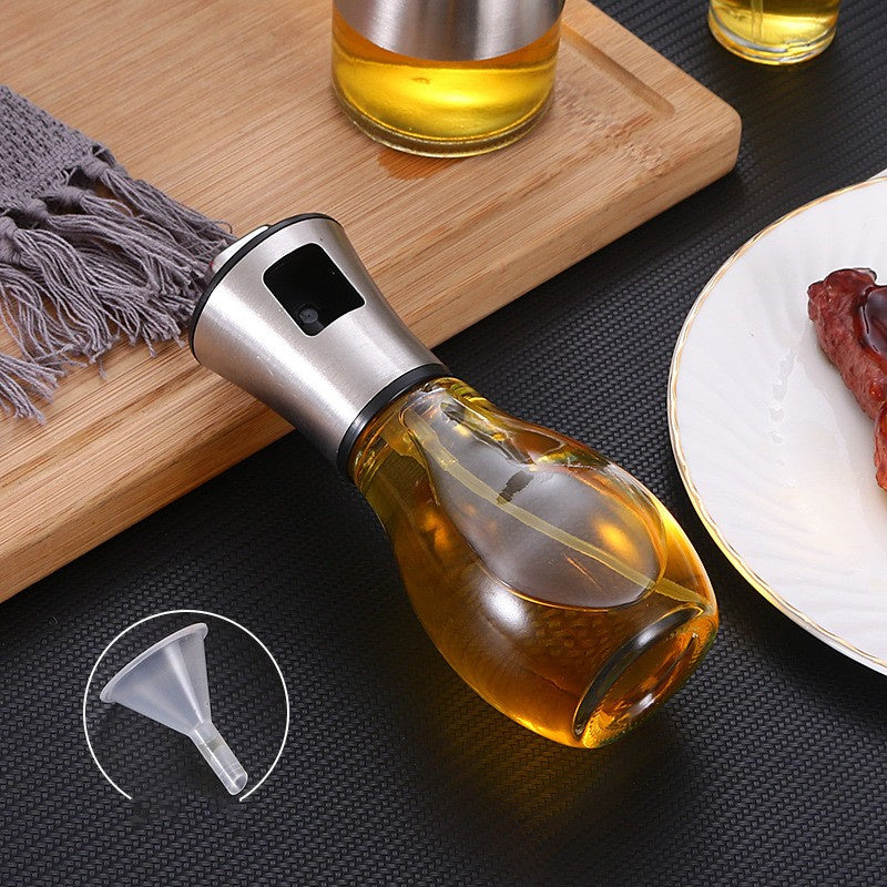 Stainless Steel Push-type Barbecue Spray Bottle - Outdoor Chilling