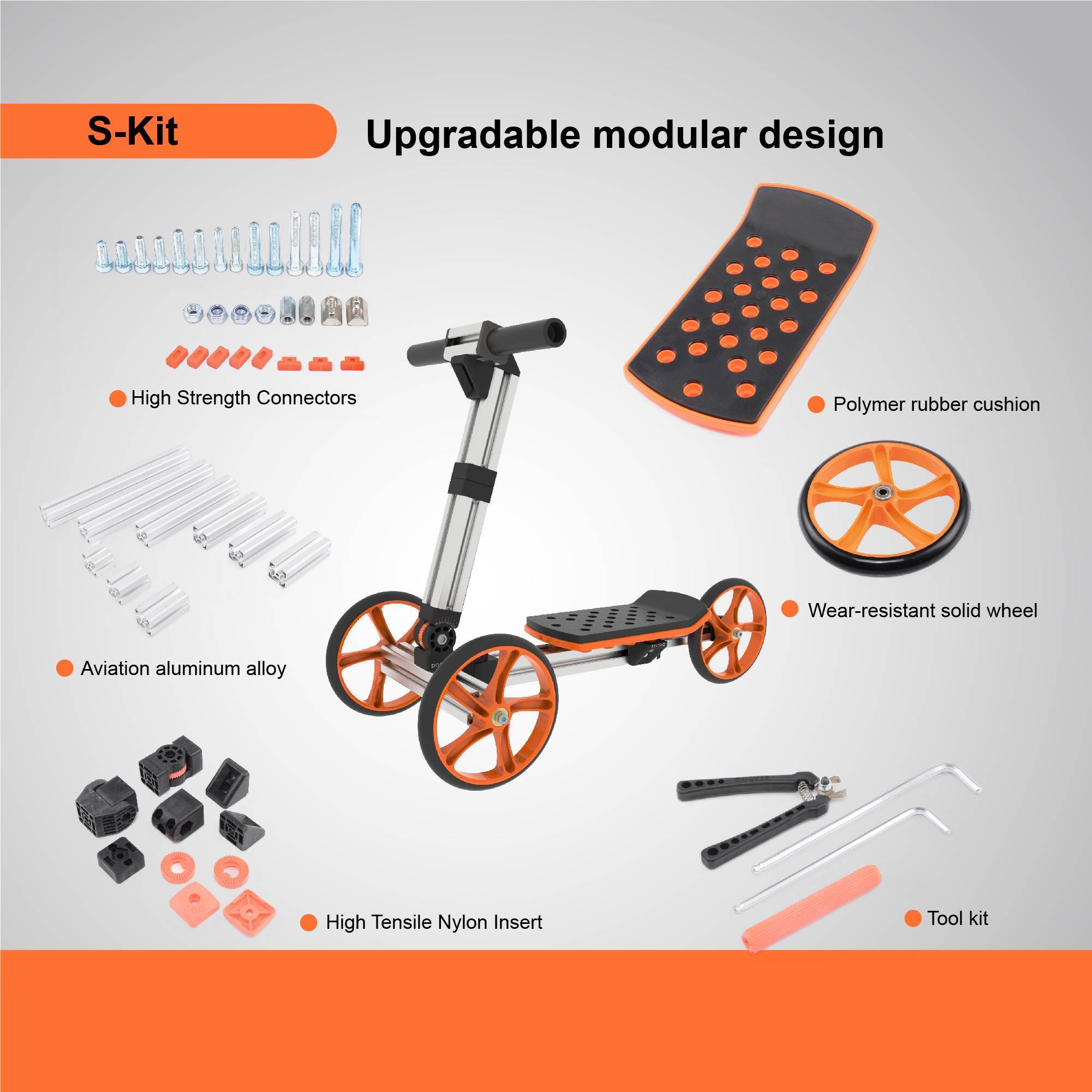 20 In 1 Kids Balance Bike No Pedals Toys Engineering Building Kit - Outdoor Chilling