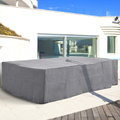 Outsunny 97 X 65X 26 Heavy Duty Outdoor Sectional Sofa Cover, Waterproof Patio Furniture Cover For Weather Protection, Gray