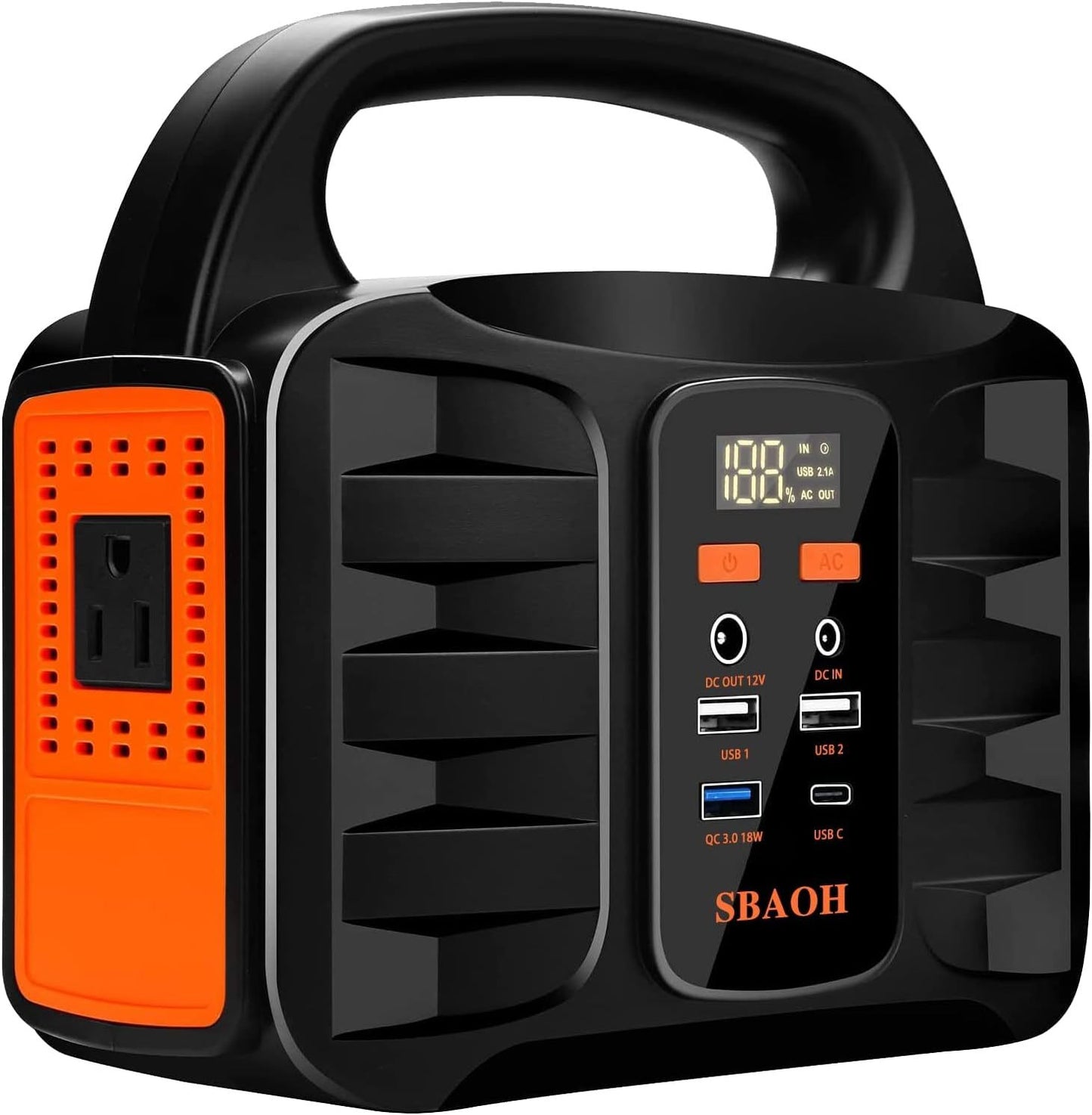Portable Power Station 150W 155Wh 42000mAh Solar Generator For Road Trip, Off-grid, Power Outage, No Solar Panel