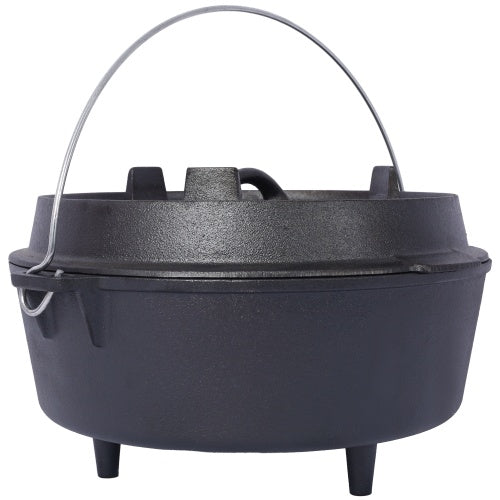 Outdoor Camping Deep Pot For Camping Fireplace Cooking Barbecue Baking Campfire