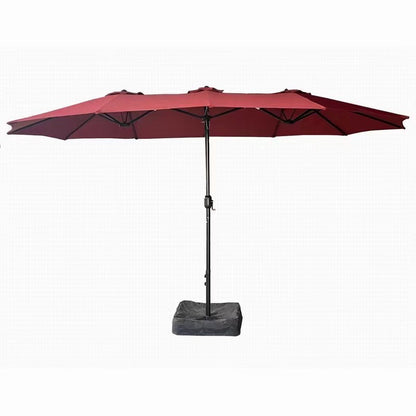 Full Iron Double-headed Umbrella Central-column Umbrella Sunshade Outdoor