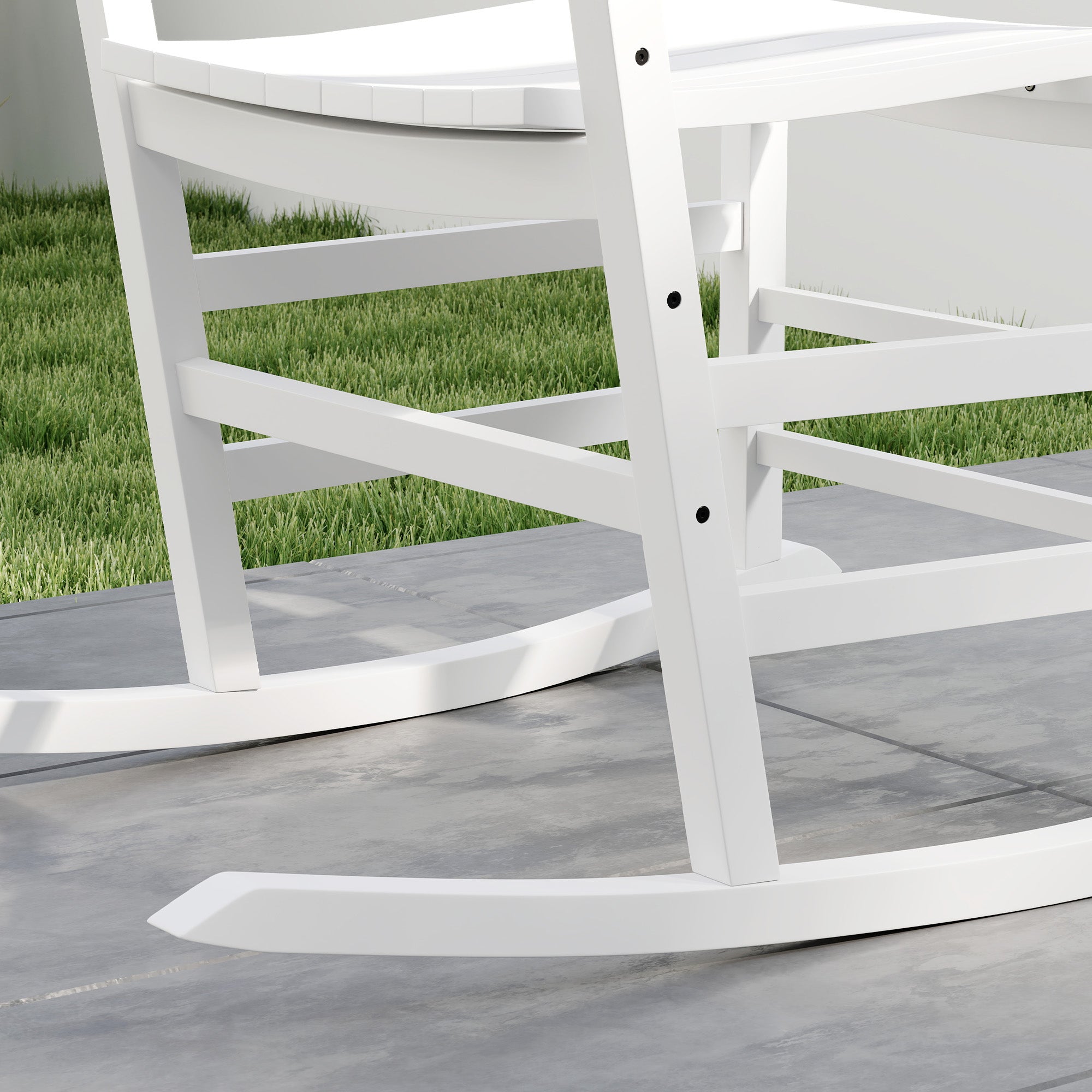 Outdoor Rocking Chair with Armrests