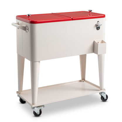 Refrigeration And Insulation Trolley 87.5x38.5x91cm Rectangular Plastic Box Iron Leg Tube Freezer And Insulation