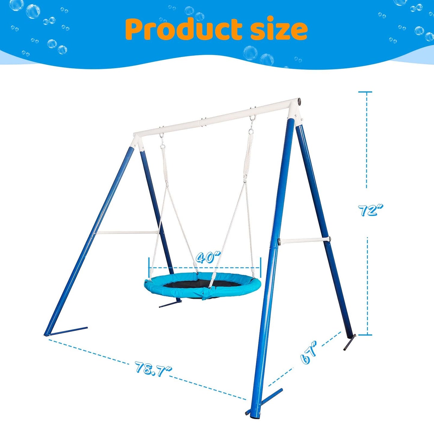 Outdoor Playground Metal Swing Set Outdoor Play Equipment For Kids