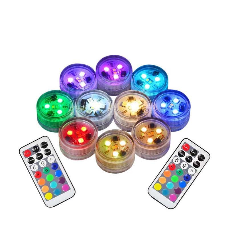 Led Highlight Three Diamond Aquarium Lights Aquarium Lights Rgb Remote Control Decorative Lights - Outdoor Chilling