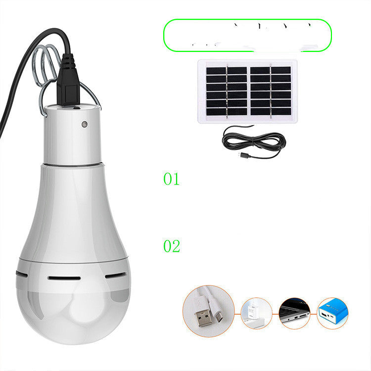 Solar Rechargeable Bulbs Night Market Lights Stand Lights Tent Lights LED Power Outage Emergency Lights - Outdoor Chilling