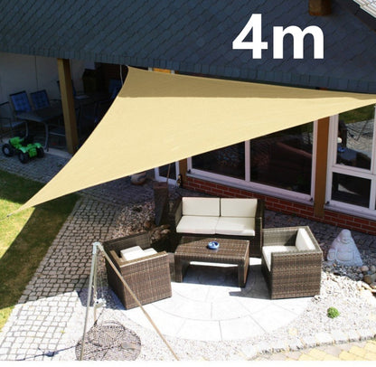 Outdoor Sun Shelter Waterproof Awning Triangle Tent Canopy Garden Beach Picnic Camp Shade Tarp Travel Awning Sunshade Gazebo