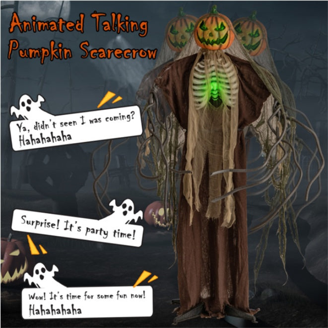 6ft Halloween Animatronic Ghost Pumpkin