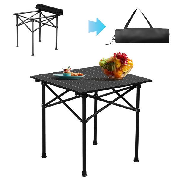 50x50x50cm Black Camping Roll Table