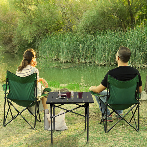 50x50x50cm Black Camping Roll Table