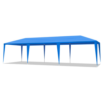 10X30ft Blue 8 Pieces, Pergola, Iron PE Cloth