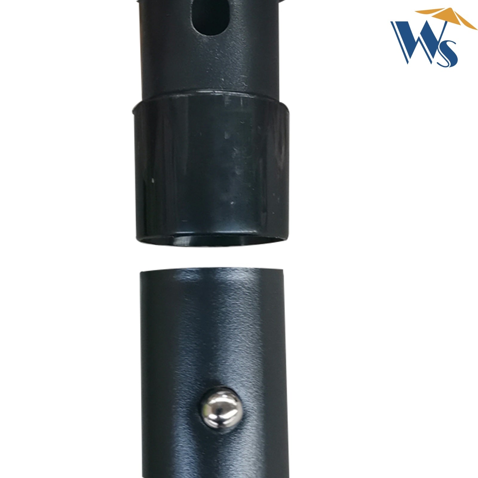 10x6.5ft Rectangular Solar LED Patio Umbrellas With Crank & Push Button Tilt