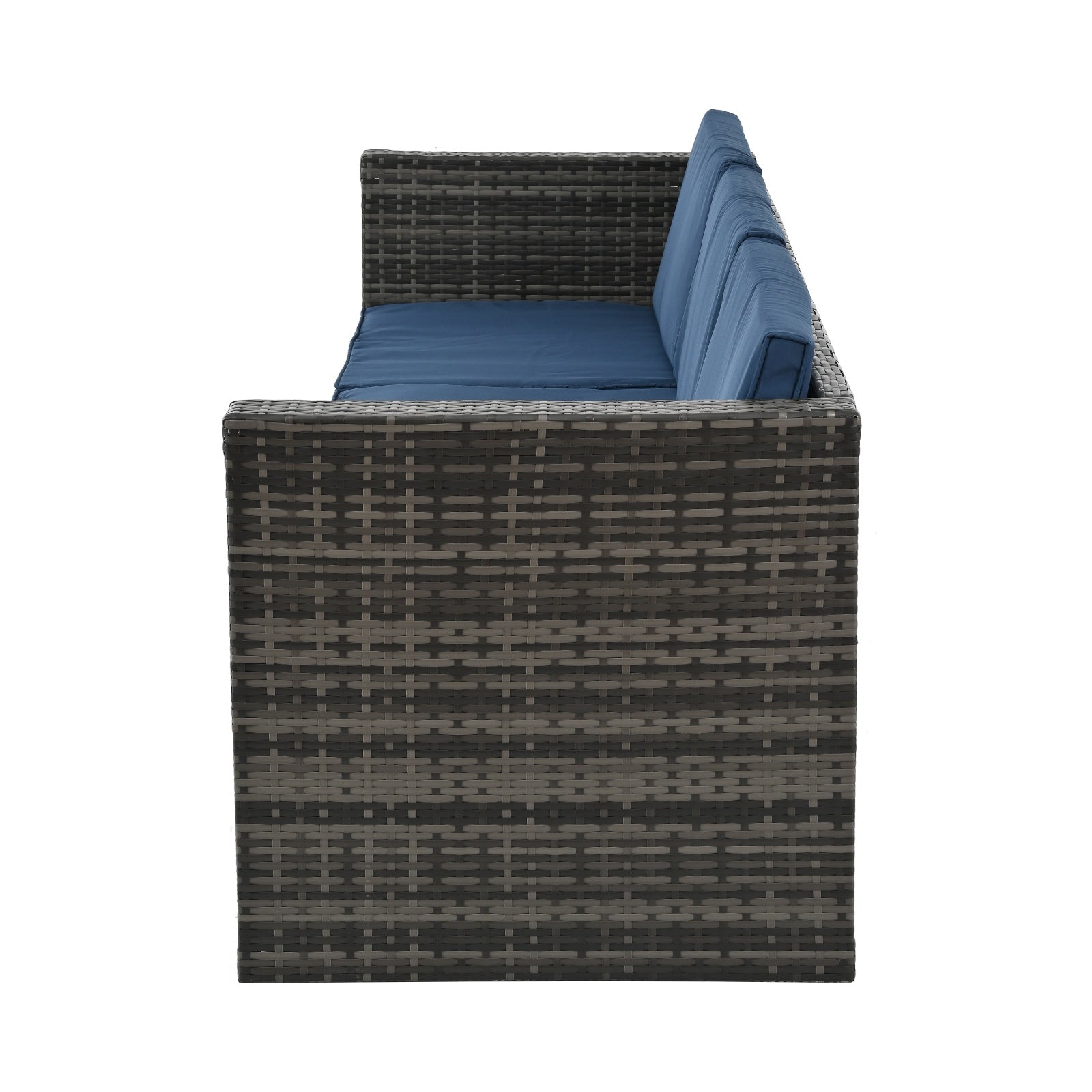 Patio Furniture, Outdoor Furniture, Seasonal PE Wicker Furniture,5 Set Wicker Furniture With Plywood - Outdoor Chilling