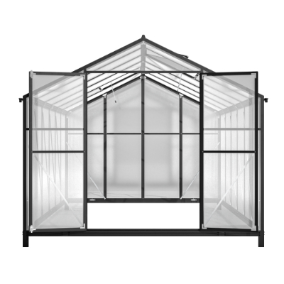 8 X 12'Outdoor Greenhouse, Heavy Duty Polycarbonate Greenhouse, Large Walk-in Greenhouse With Double Doors And Two Ventilation Windows, Aluminum Greenhouse For Outdoor Greenhouse Garden Backyard