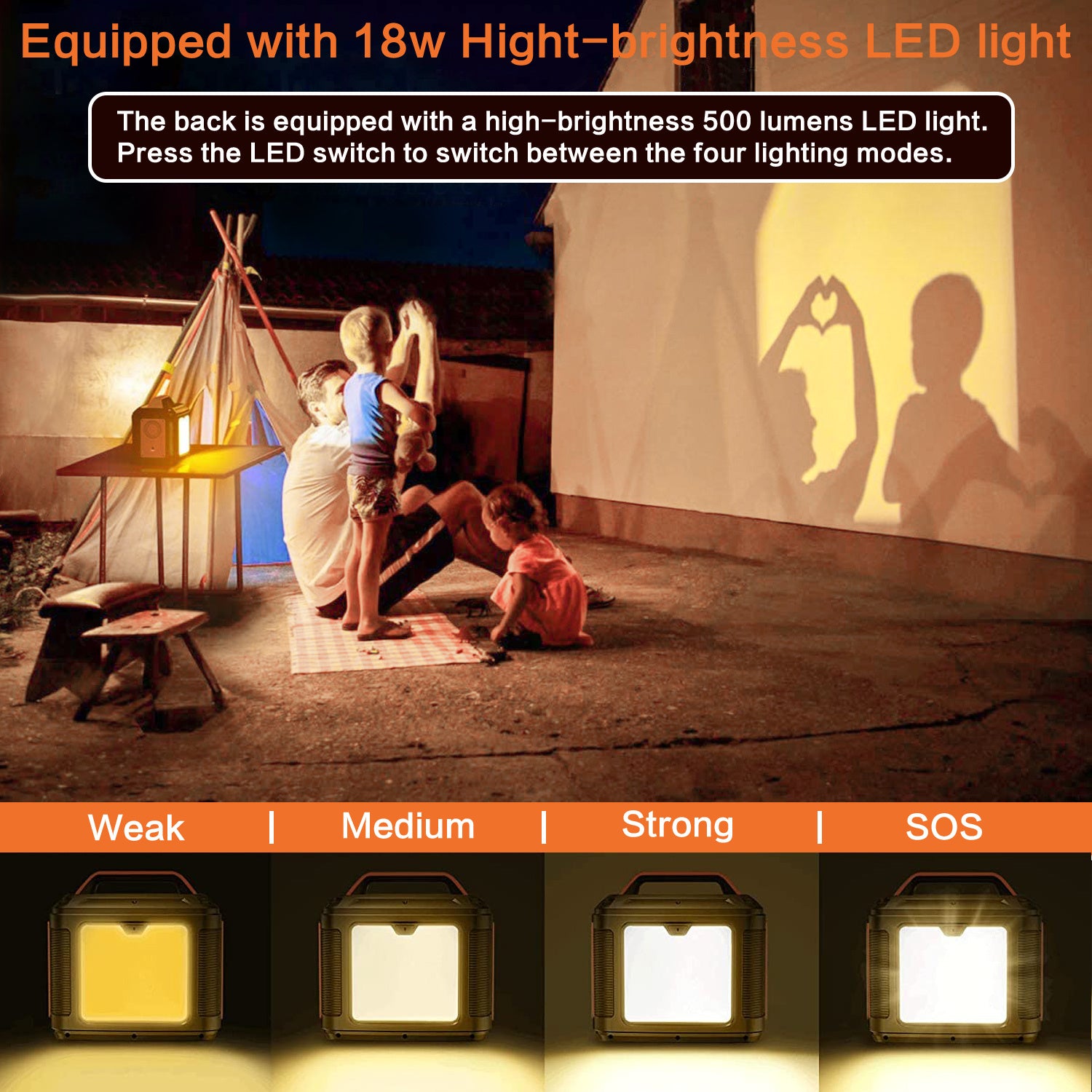 US Plug Portable Power Station P302,300W 296Wh Backup Lithium Battery, Solar Generator For Home And Outdoor Emergency Power Supply, Solar Panel Is Not Included