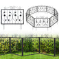 Decorative Garden Fence With 8 Panels Animal Barrier