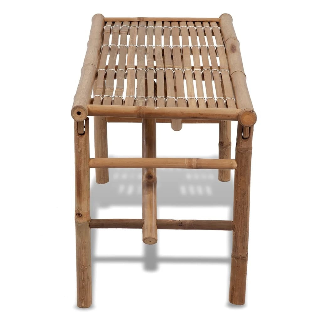 vidaXL Folding Garden Bench 118 cm Bamboo