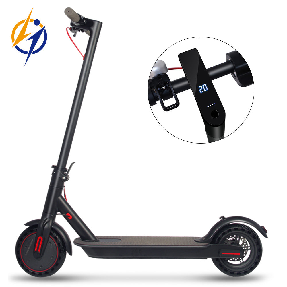 Electric Scooter Motor Power 350W Battery Capacity 36V 10.4Ah Tire Size 8'5inches Max Speed 25-30KM Road Haul 30-35KM