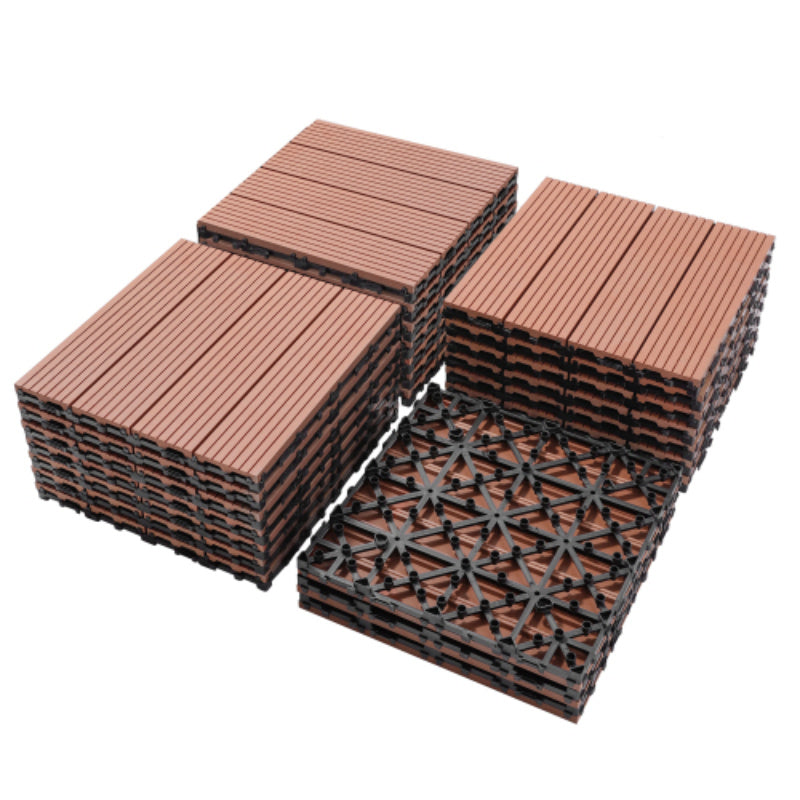 Wood Plastic Composite Deck Tiles Set Of 20