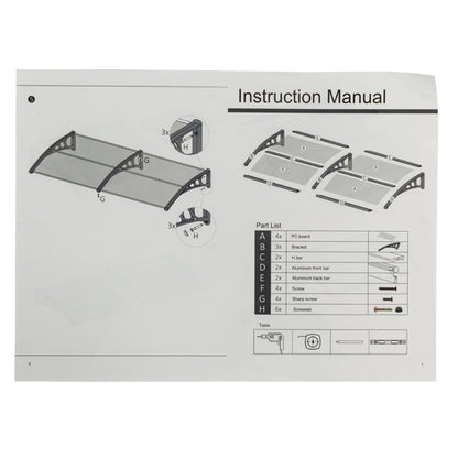 Brown Board, Black Bracket Canopy