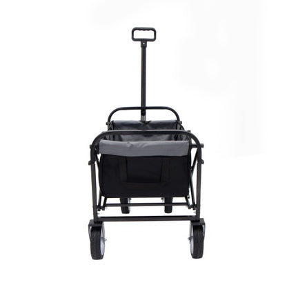 Minimeetall Strap Collapsible Foldable Wagon Cart With Strapping System, Beach Wagon, Utility Cart, Utility Wagon Grocery Cart For Camping Shopping Sports Gardening Fishing Supports 225lbs