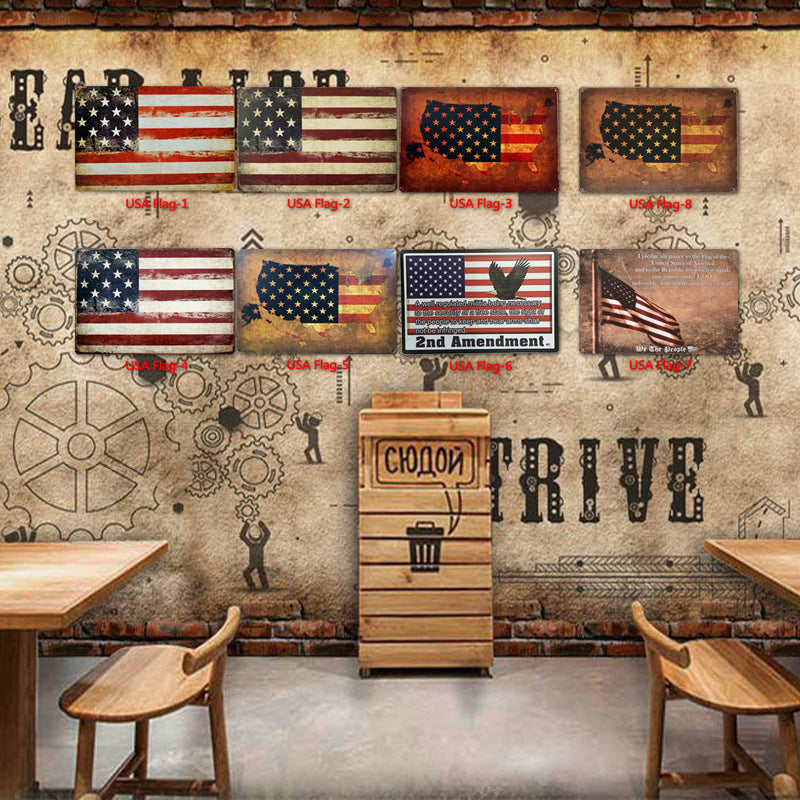 Tin Painting Bar Clothing Store Home Wall Decoration